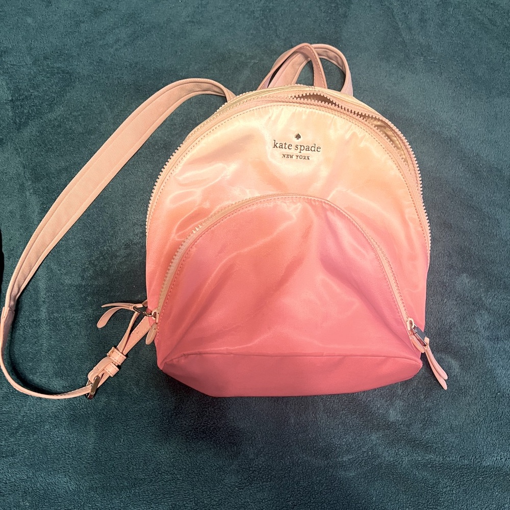 Pink omber Kate spade mini backpack